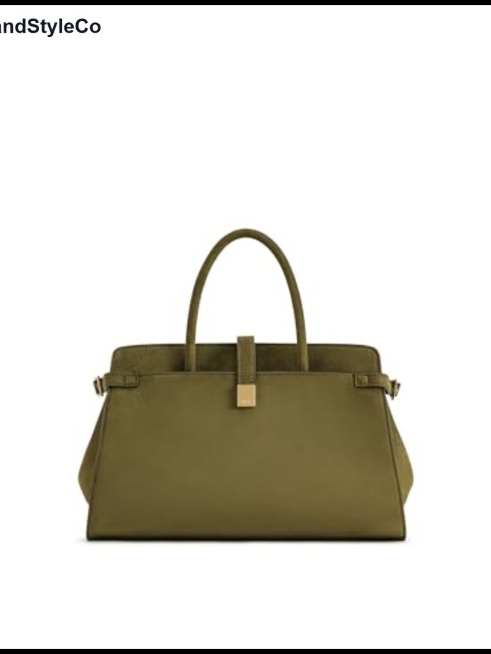 JW PEI Saige Faux Suede Tote Bag Gold Hardware Crossbody Detachable Strap